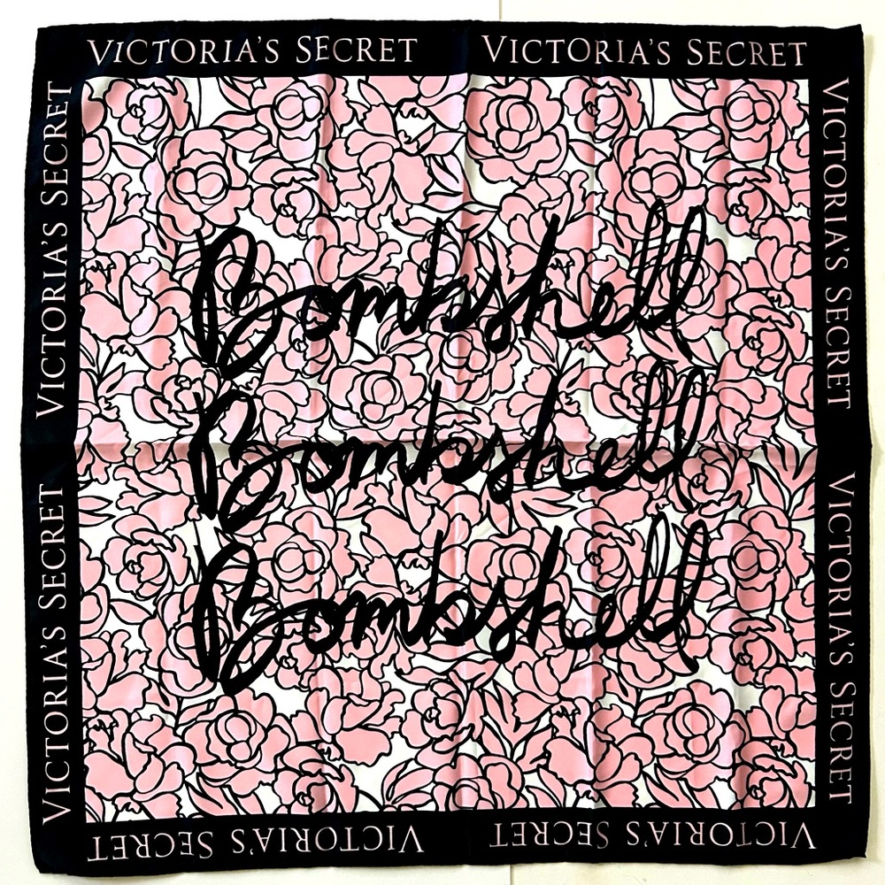 New Never Worn Victoria’s Secret Square 25” x 25” Polyester Scarf